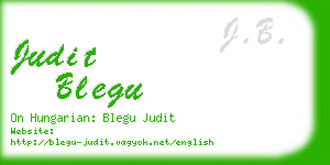 judit blegu business card